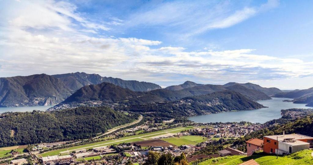 The View Cademario Lake Lugano Apartment With Private Parking & Self Check-In Екстериор снимка